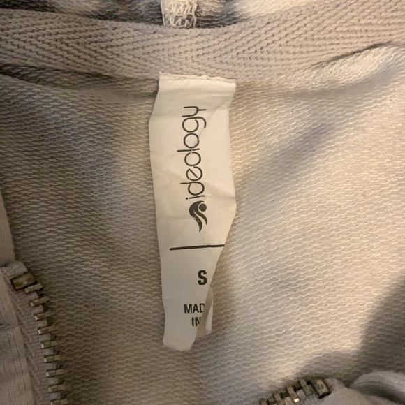 NWT Ideology Grey Tie Dye Zippered Front Hoodie Jacket, S - Picture 7 of 8